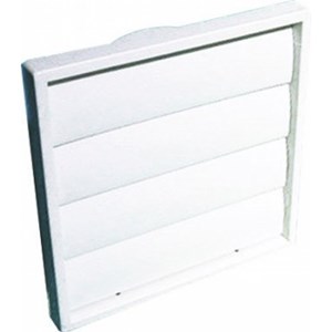 Manrose Exterior Gravity Shutter Grille 100mm - White